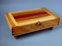 Case for Chef's Set, in Pecan, Arririba, Padauk, Bocote hardwood 