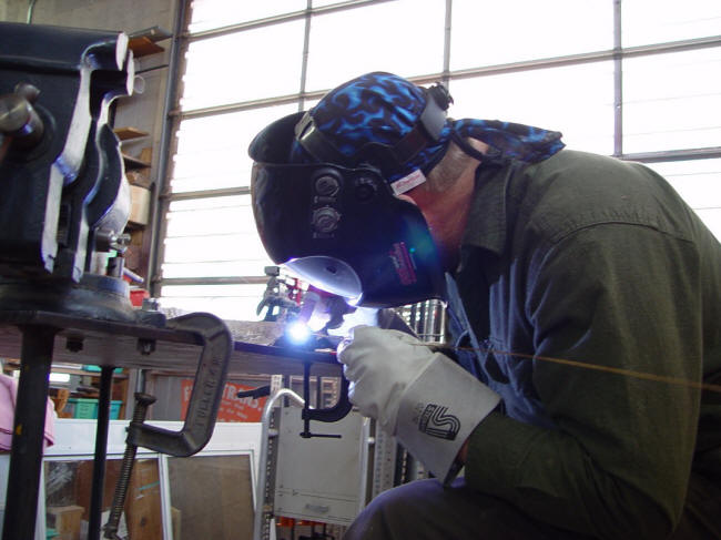 Gas tungsten arc welding in the studio